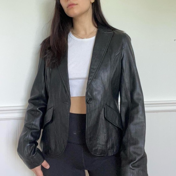 DANIER 100% genuine leather blazer jacket - Picture 4 of 6